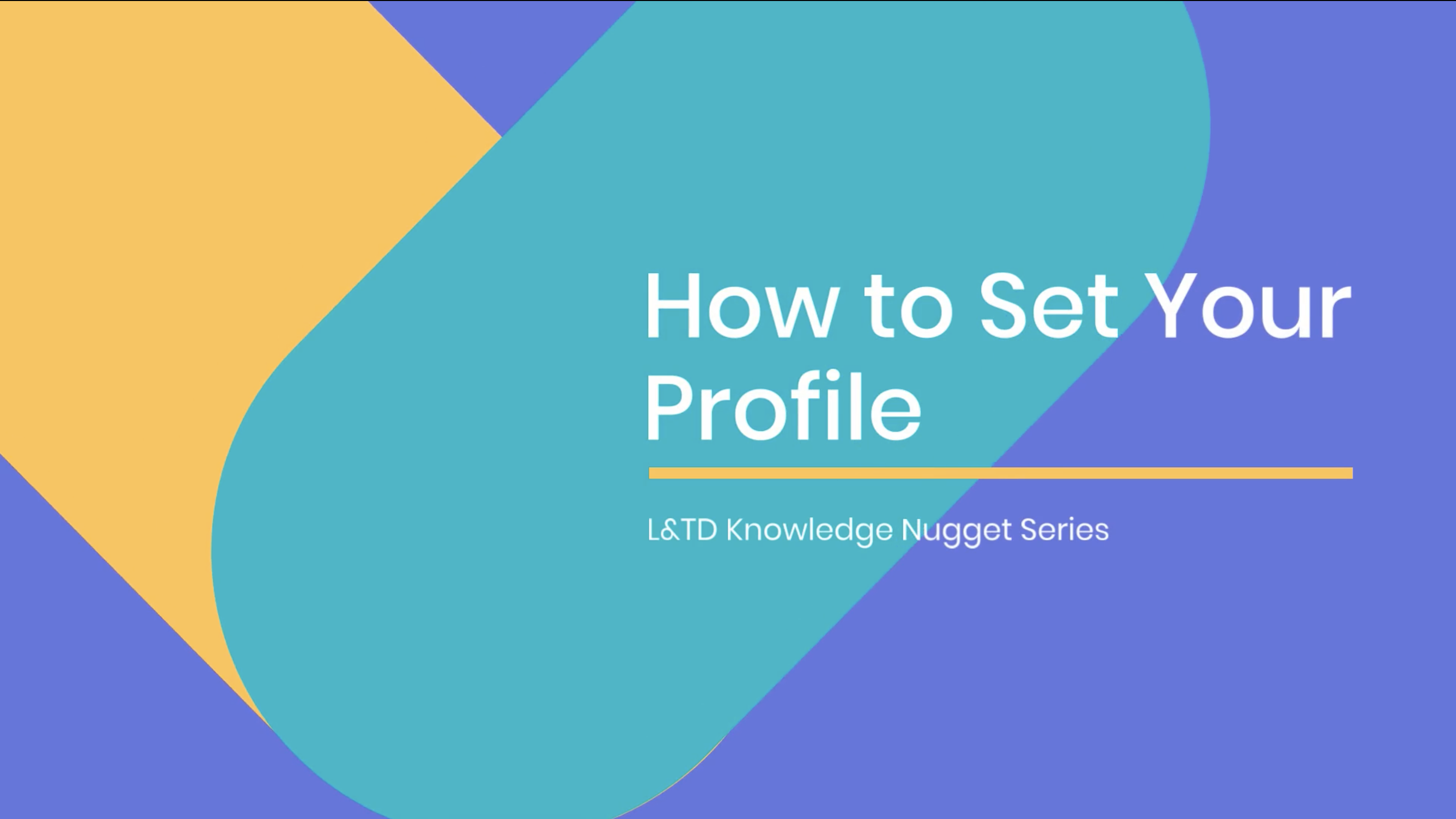 how to set your profile